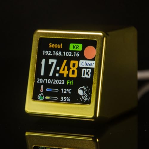 Reloj digital con termómetro y humedad para regular tu habitación 6