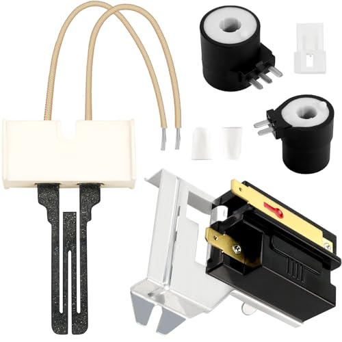 NISHCON Dryer Repair Kit Contains 279311 Igniter 279834 Gas Valve Coil 338906 Flame Sensor Fit for Kenmore Whirlpool Maytag Gas Dryers