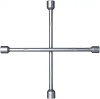 Chave De Roda Universal Em Cruz Estrela 4 Bocas 17x19x21x23mm Automotivo