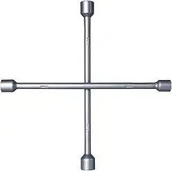 Chave De Roda Universal Em Cruz Estrela 4 Bocas 17x19x21x23mm Automotivo