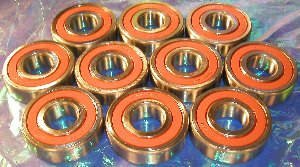 10 Bearing 6302-2RS 15x42x13 Sealed Ball Bearings