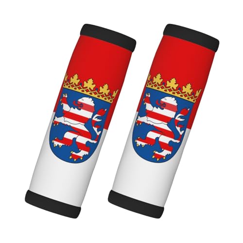 Flag of Hesse - Paquete de 2 fundas de agarre de viaje para maletas, asas de mochila