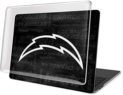 Skinit Case + Skin Compatible with MacBook Pro 16in (2019-20) - Officially Licensed NFL Los Angeles Chargers Black & White Design