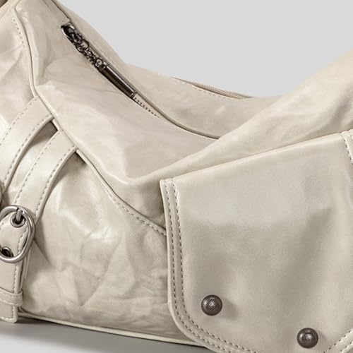 Image of Shoulder Purse for Women, Leather Women's Handbag Y2k Aesthetic Coquette Shoulder Bag Hobo Punk Trendy Ladies Purse