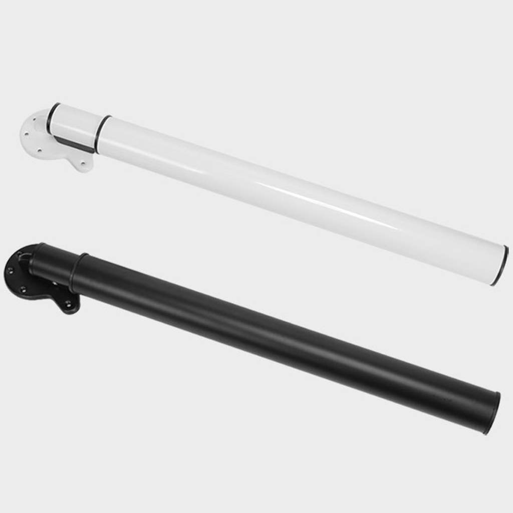 Regulowane metalowe nogi stołowe, 45, 120 cm, składane nogi biurkowe do baru śniadaniowego i blatu roboczego, solidne i stylowe (białe/czarne) idealne do mebli domowych i biurowych