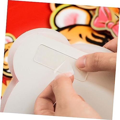 NUOBESTY 2 set çok fonksiyonlu iz bırakmayan yapıştırıcı, bant dağıtıcı, işaretler, yapışkan bant, şeffaf, poster bandı, nokta, çift taraflı yapışkan bant, dayanıklı, çift taraflı PVC, şeffaf, 2 kutu - Görsel 6