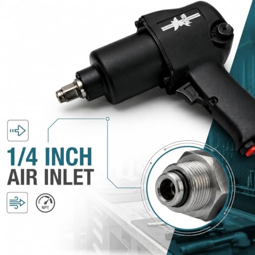 Image of MF-1282 1 /2 Inch Air Impact Wrench | 660 Nm | Heavy Duty Pneumatic Tool