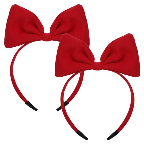 Bandeau nœud rouge Halloween et cosplay : accessoire cheveux coiffure et maquillage femme