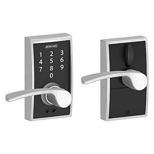 Super Sale 🛒 SCHLAGE Touch Century Lock with Merano Lever (Satin Chrome) FE695 CEN 626 MER Weekly Top Sale SCHLAGE Touch Century Lock with Merano Lever (Satin Chrome) FE695 CEN 626 MER