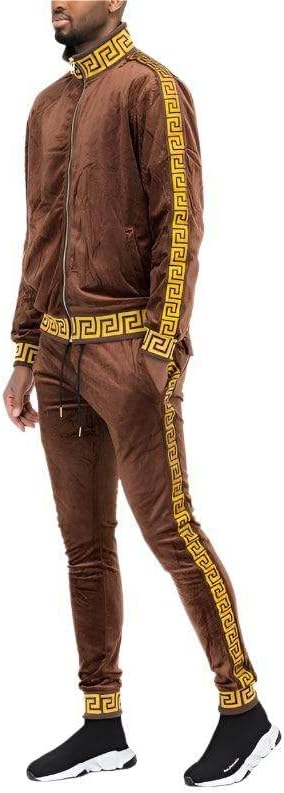 Velour Track Sets Status Print Warm Up Suits