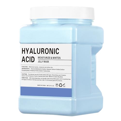 23 Fl Oz Jelly Mask Powder for Facials Professional Natural Gel Face Masks, Hydrating & Moisturizing Jelly Mask SkinCare（Hyaluronic Acid）