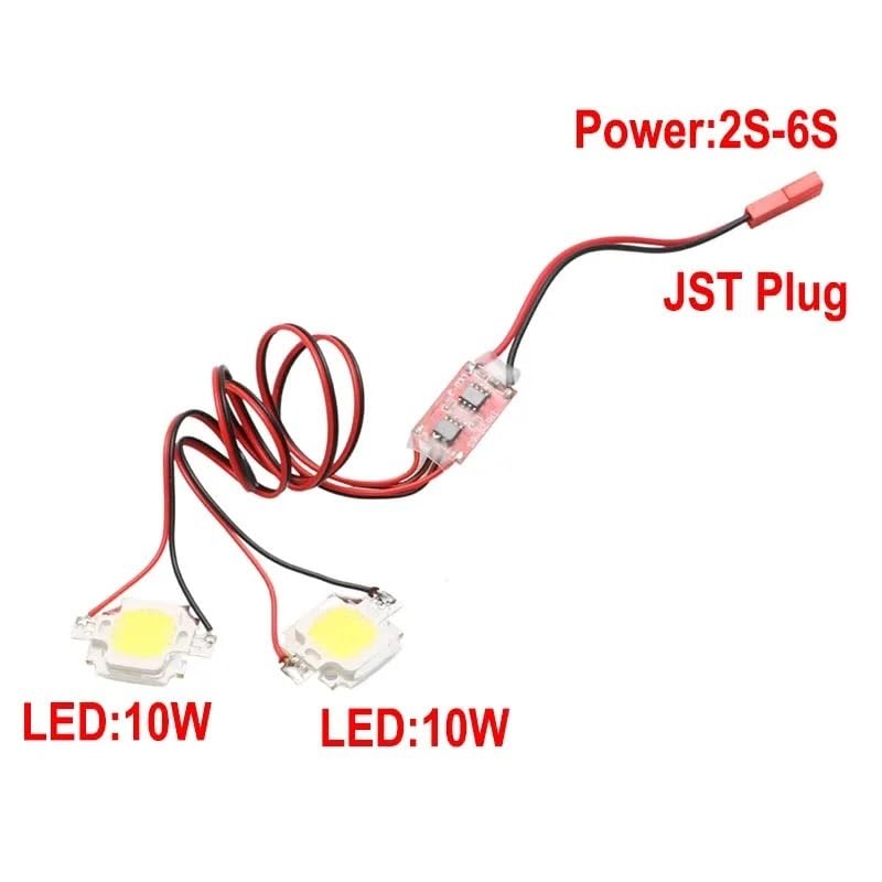 Luce stroboscopica a LED da 10 W 5-26 V Doppio flash singolo for drone RC