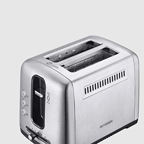 SCKMBJ 2-Scheiben-Toaster, Toaster mit 2 extra Breiten Schlitzen, 2-Schlitz-Toaster, Bestnote, Edelstahl mit Aufwärm… – Bild 3