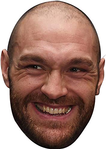FoxyPrinting Tyson Fury Smiler 2018 Sports Celebrity Cardboard Party Face Mask Fancy Dress