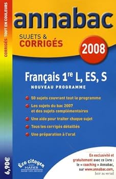 Paperback Français 1e L, ES, S : Sujets et corrigés [French] Book
