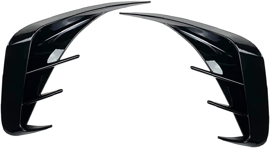 FSFY Rear Bumper Canards Lip Splitter Fins Spoiler Trim Decoration for BMW 3-Series G20 M-Sport M340i 2019 2020 2021, Glossy Black