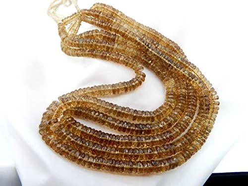 Quartz champagne perles heishi de qualité gemme naturelle pour vos bijoux haut de gamme