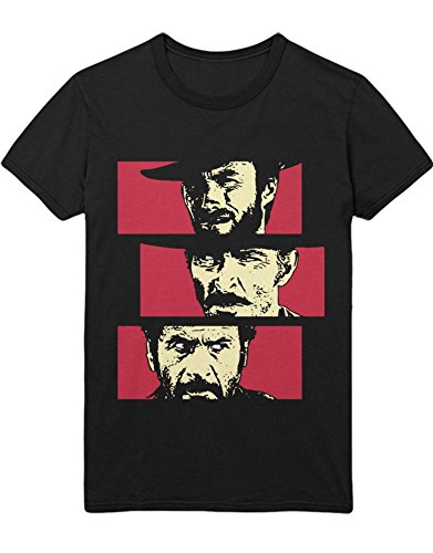 Hypeshirt T-Shirt Zwei glorreiche Halunken H549338 Noir XL