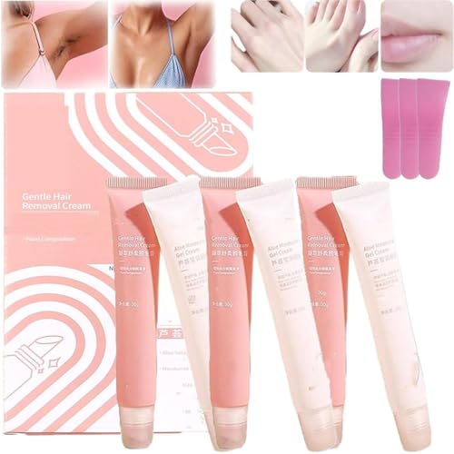Liorabe- Crema depilatoria, kit de depilación, crema depilatoria Lio-ra Beauty, crema de depilación facial de belleza para mujeres y hombres, crema de depilación sin dolor (3)