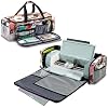 IMAGINING Full Open Carrying Case for Circut Maker 4, Maker 3, Explore 4, Explore 3, Explore Air 2, Large Opening Storage Bag for Craft Accessories Supplies, Tools Die Cutting Machine Organizer