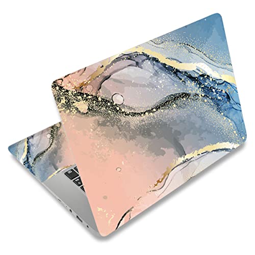 Autocollant PC portable réutilisable anti-poussière 13 à 15.6 pouces marbre
