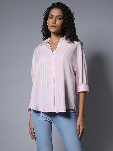 Image of HIGH Star Women's Cotton Boxy Fit HSWSHW23508 S2 Shirts