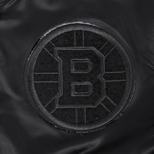 Image of Pro Standard NHL mens Mens Nhl Classic Triple Black Satin Jacket