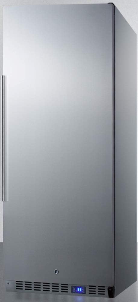 Summit Appliance FFAR121SS7 24" Wide All-Refrigerator; 10.1 cu.ft.; Digital Thermostat; Lock; Automatic Defrost and Hospital Grade Cord with 'Green Dot' Plug