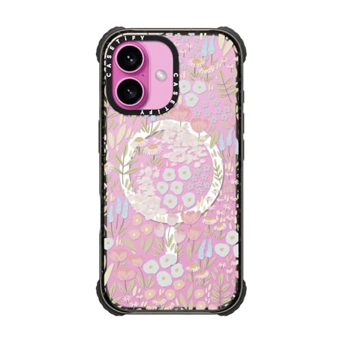 CASETiFY Ultra Impact iPhone 16 Case [Strong Slim / 11.5ft 5X Militray Grade Drop Protection/Compatible with Magsafe] - Eleanor - Clear Black by CASETiFY - Image 2