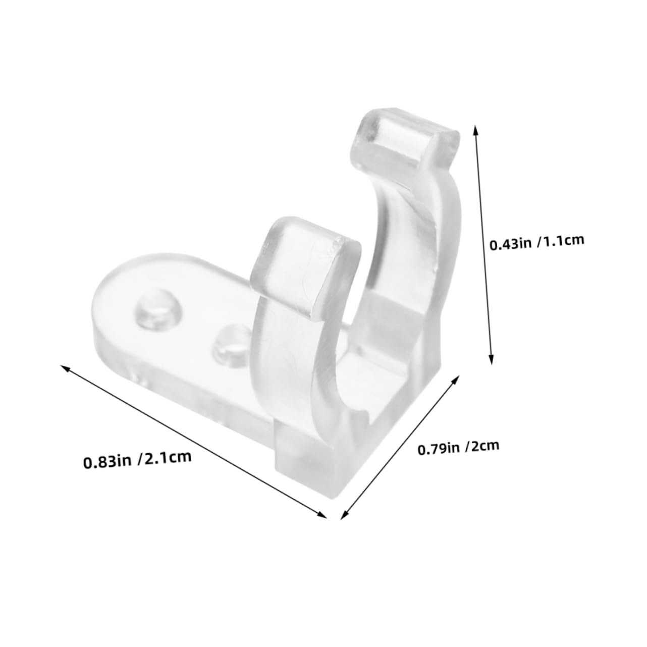 Unomor 50Pcs Outdoor Light Clips for Easy Installation of LED Strip Lights Neon Rope Lights Christmas Lights Clips with Screws for Versatile Use Homes Commercial