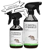 RepellShield® Rattenabwehr & Mäuseabwehr Spray -500ml- Mäuse Abwehrmittel zum Mäuse vertreiben - hält Ratten & Nagetiere fern, Nicht färbend, Pfefferminzöl Duft