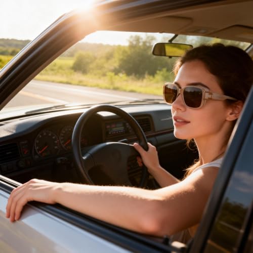 Image of Polarized Sunglasses Over Glasses Women Wrap-Around Glasses Small Shapes Driving Fishing UV400 Protection