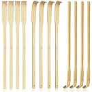 UPlama 12 PCS Natural Bamboo Back Scratcher Traditional Wooden Back Scratcher,Long Back Scratcher,Itching Relief and Body Massage for Men Women Children