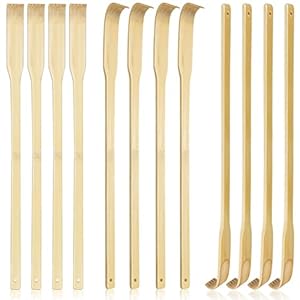 12 PCS Natural Bamboo Back Scratche...