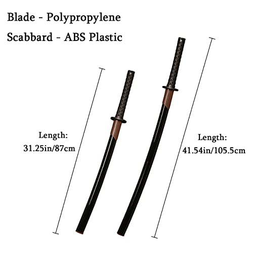 Image of 41inchs High Toughness Polypropylene Plastic Sword with Scabbard