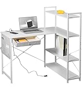 YeTom L字デスク125cm×125cm 白い コーナー型