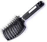 【Natürlichen Wildschweinborsten Haarbürste 】 Die Bürsten sind aus natürlichen Eberborsten und Nylon-Material mit guter Verarbeitung. Borsten sind weich und reichlich, einfach zu verwenden und eignet sich gut zum Trennen von Locken in nassem Haar, wodurch Ihr Haar weich und glatt wird, so dass Sie wirklich leicht durch die Tangles arbeiten können, ohne viel Schmerzen oder Tränen zu verursachen.