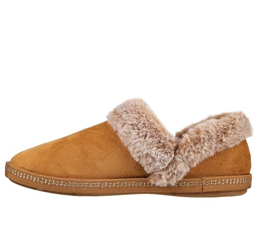 Skechers Women's Cozy Campfire-Fresh Toast Slipper, Chestnut, 10