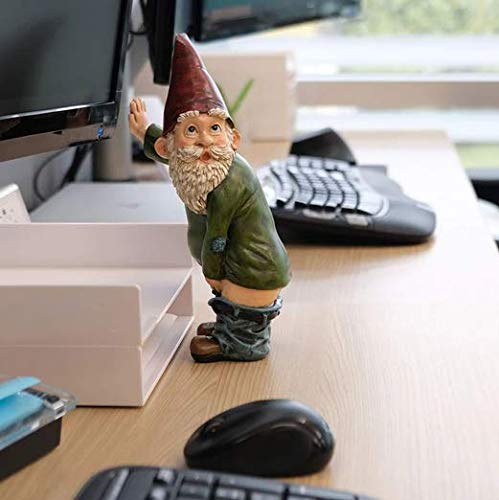 Peeing Garden Gnome, Mood Lab Garden Gnome, Pants Down Gnome Garden Statue, Unique Garden Ornaments Lawn Figurine, Naughty Gift Decorations Outdoor Indoor, Home Decor (1PC)