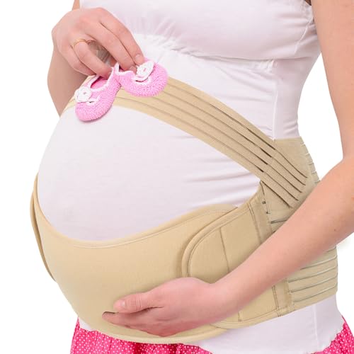 AUYAO Faja Embarazadas Sujeción, Cinturón de Maternidad Ajustable, Cinturón de Soporte Yoga Deportivo para Embarazo Suave y Transpirable, Cinturon Embarazada, Mantiene la Barriguita y la Espalda, B-M