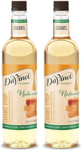 Image of DaVinci Gourmet Naturals Caramel Syrup, 25.4 Fluid Ounces (Pack of 2)