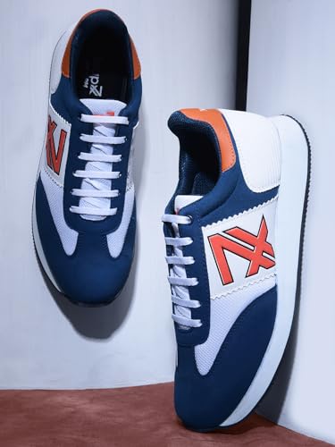 Image of Liberty LEAP7X BACKAM-1E Casual Shoes for Men with PU Upper | EVA Sole Coloured Lacing Sneakers | Soft & Comfortable Footbed | Memory Foam Insole | Quick-Wear Elastic Laces | Stylish & Modern
