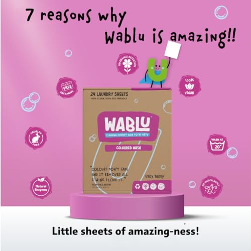 WABLU 72 Laundry Sheet MULTIPACK | Lighly fragranced | Effective washing detergent sheets for your clothes | Swap from capsules, pords, liquids and powder detergent | 72 wash loads - Image 4