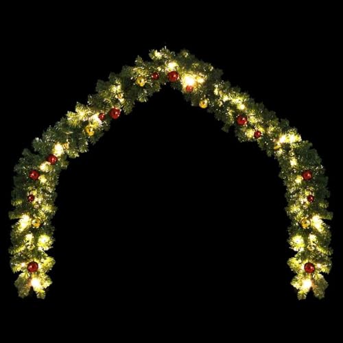 Guirnalda de Navidad de 5m con 75 luces LED para decorar tu chimenea y barandilla 4