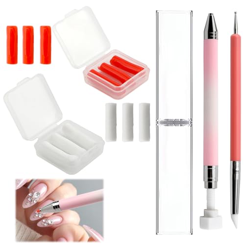 Image of New Diamond Art Pen, Rotary Push Diamond Painting Pen, Sticky Dot Drill Tool for Diamond Art DIY Crafts, Essential Craft Accessory for Precision Diamond Placement