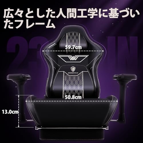 Dowinx ゲーミングチェア LS-6689L01B の商品画像 4