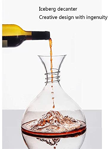 Decanter ICEBERG-decanter, rode wijnkaraf, loodvrije kristallen kist, rode wijnkaraf, wijnkaraf Wijnfles - Image 7