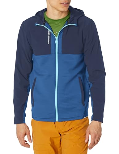 Under Armour Men's Storm Daytona Full Zip Jacket, (410) Midnight Navy / Blue Mirage / Reflective, L