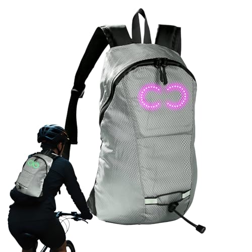 Sac à dos d'école lumineux à LED étanche pour le sport et le trekking