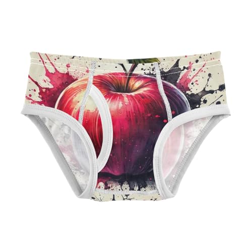 ODAWA Artistic Fruit Cotton Toddler Underwear, Tag-Free Comfort 2T Boys Underwear